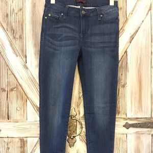 Midrise ankle skinny jeans